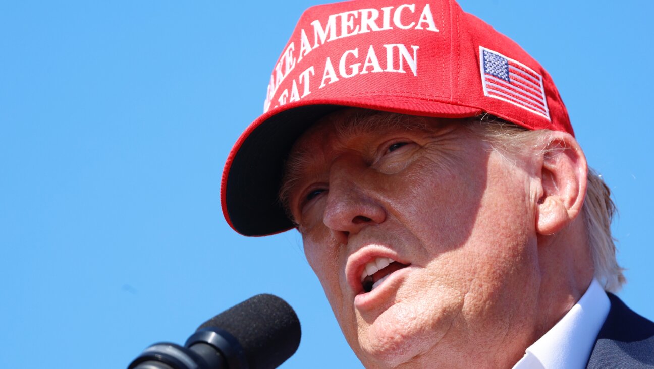 Republican presidential candidate, former U.S. President Donald Trump speaks during a rally at Greenbrier Farms in Chesapeake, Virginia, June 28, 2024 (Anna Moneymaker/Getty Images)