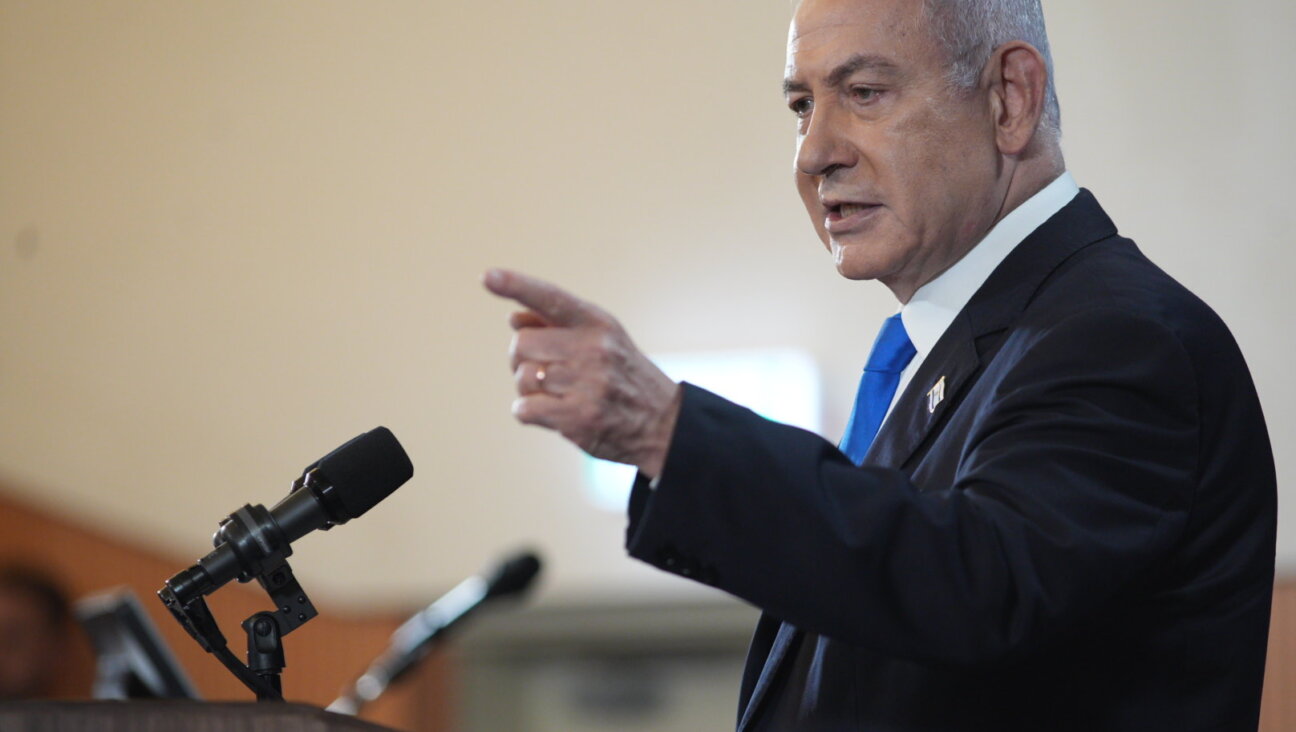 Israeli Prime Minister Benjamin Netanyahu holds a press conference at the Ministry of Defense in Tel Aviv. July 13, 2024. (Dudu Bachar/Pool/Flash 90)