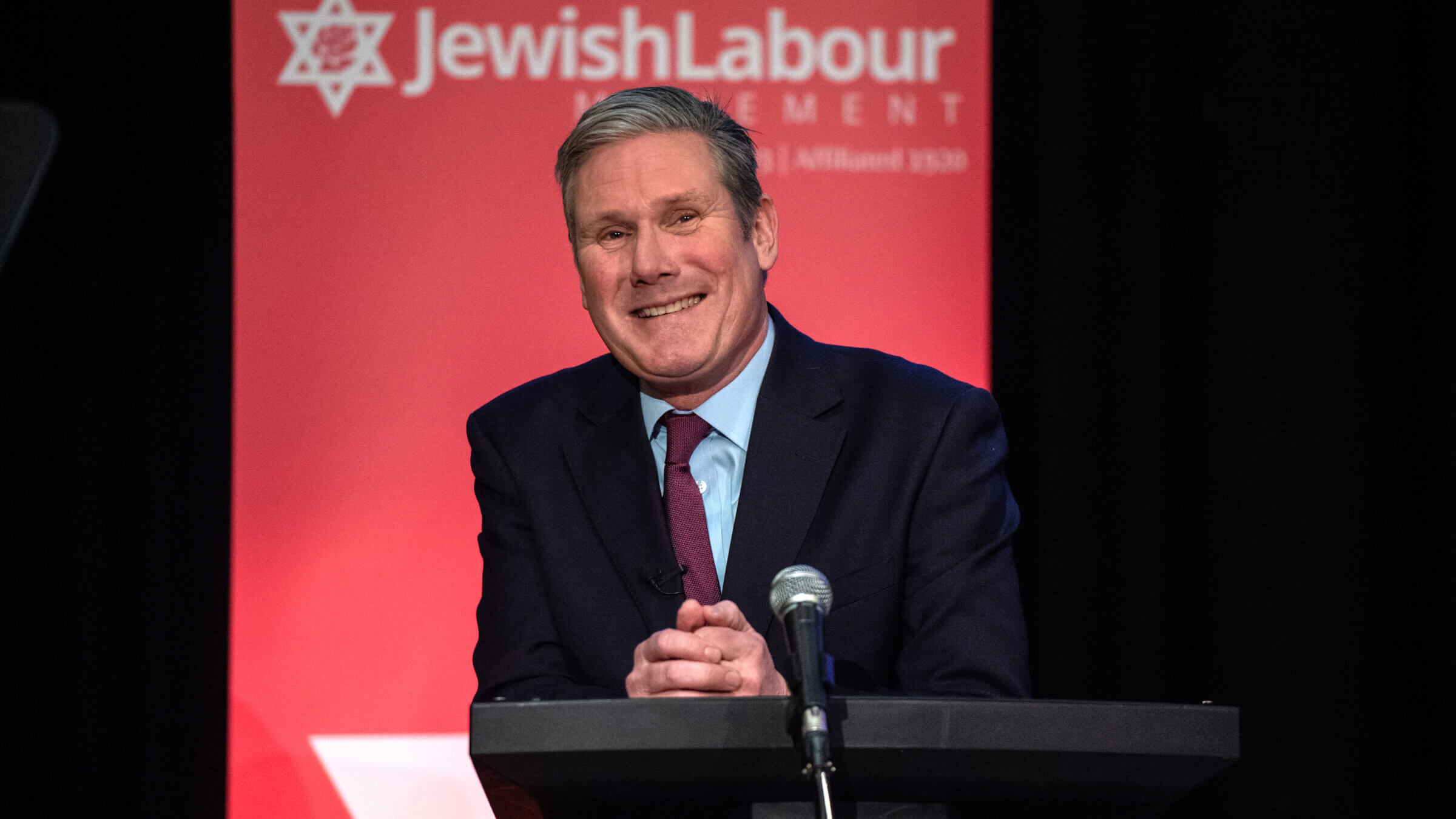 The United Kingdom's new prime minister, Keir Starmer, spoke in January to the Jewish Labour Movement at a conference in London.