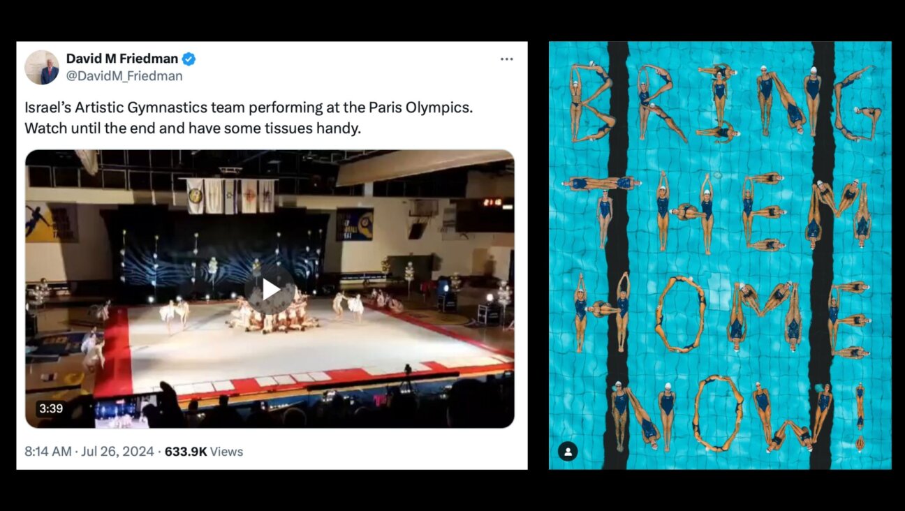 Two widely shared visuals of Israeli athletes incorrectly placed them in the context of the 2024 Paris Olympics. (Screenshots from social media)