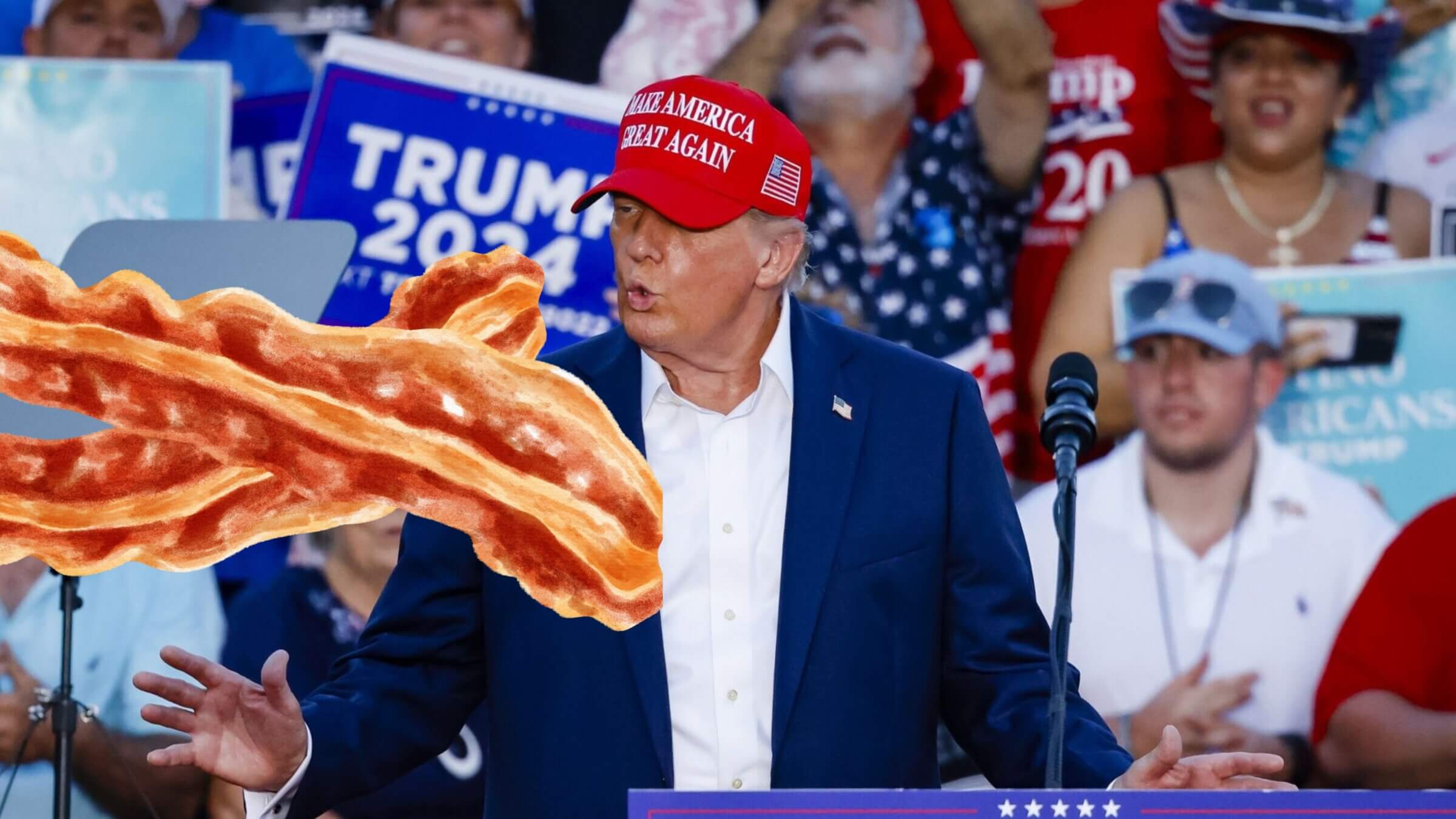 Donald Trump recently kvetched about how Americans no longer eat bacon.