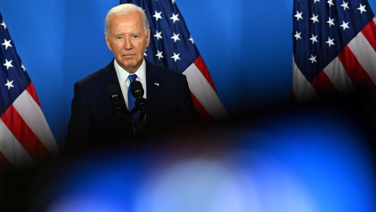 President Joe Biden speaks at a press conference during the NATO Summit in Washington, D.C. on Thursday. 