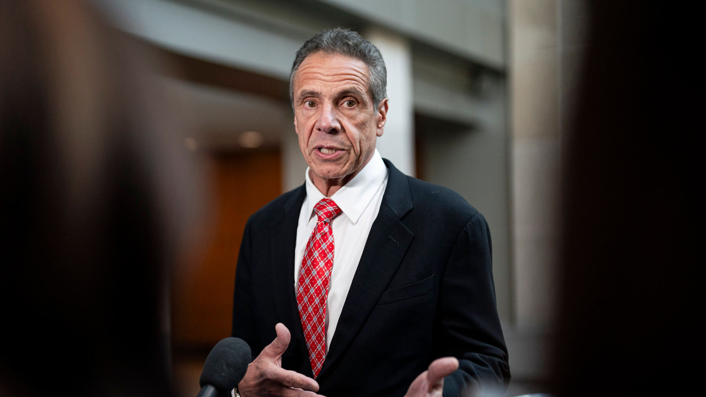 Former Gov. Andrew Cuomo appeared on Capitol Hill on June 11. 