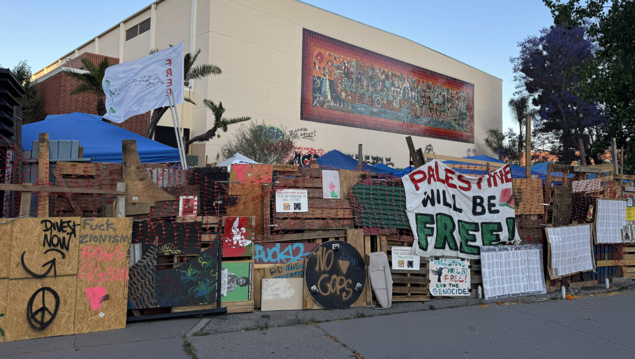 A pro-Palestinian protest encampment at California State University, Los Angeles, pictured in June.