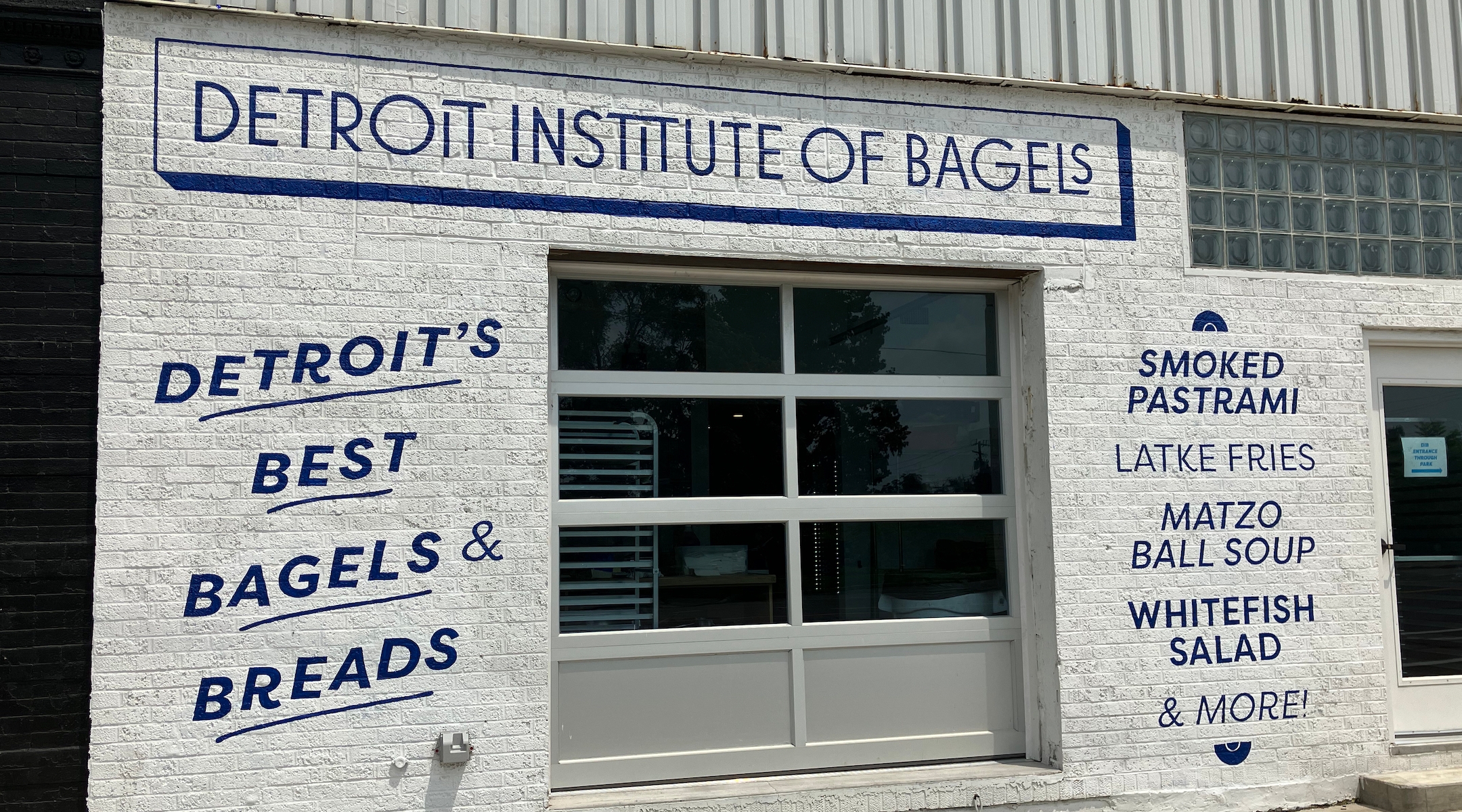 The closed storefront of the Detroit Institute of Bagels in Detroit, Michigan, after staff walked out in protest of the store’s new “Zionist” owner, July 31, 2024. (Andrew Lapin/JTA)