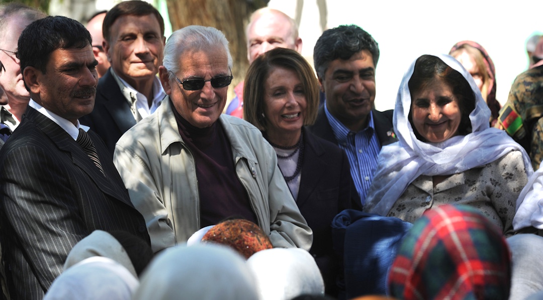 U.S. Reps. Bill Pascrell, Jr. (second from left) and Nancy Pelosi visit a girls’ school in Afghanistan during a congressional trip, March 20, 2011. (S.K. Vemmer/Department of State)