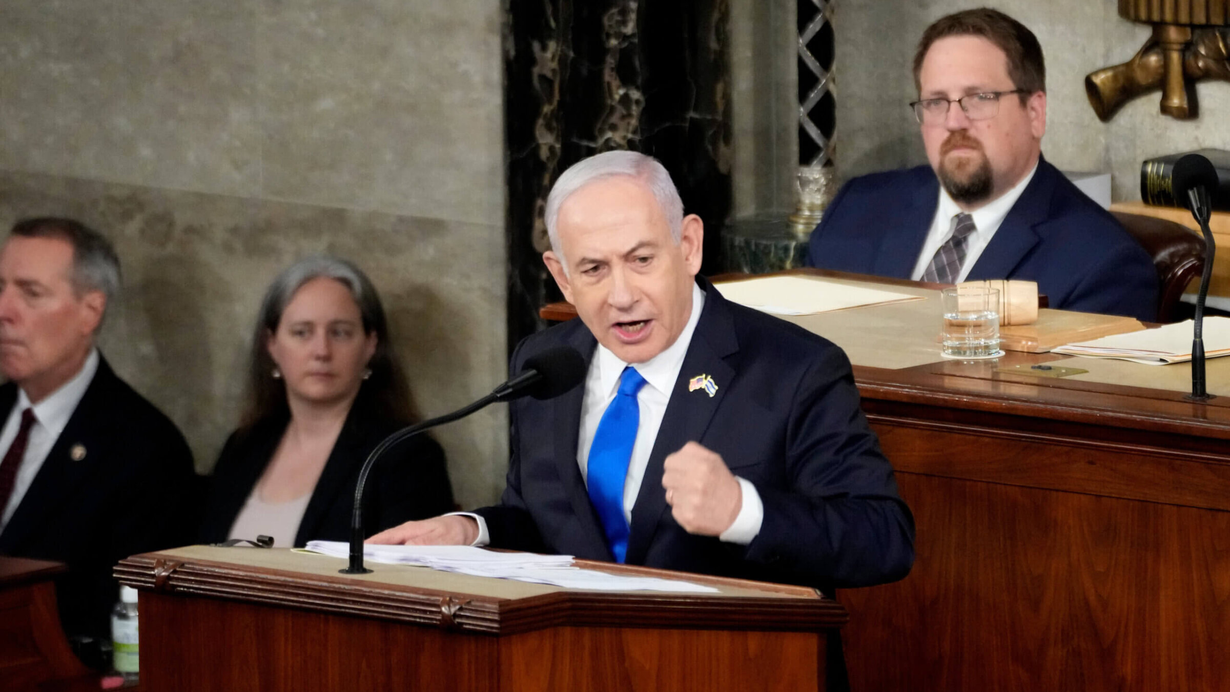 Israeli Prime Minister Benjamin Netanyahu addresses a joint meeting of Congress in July.