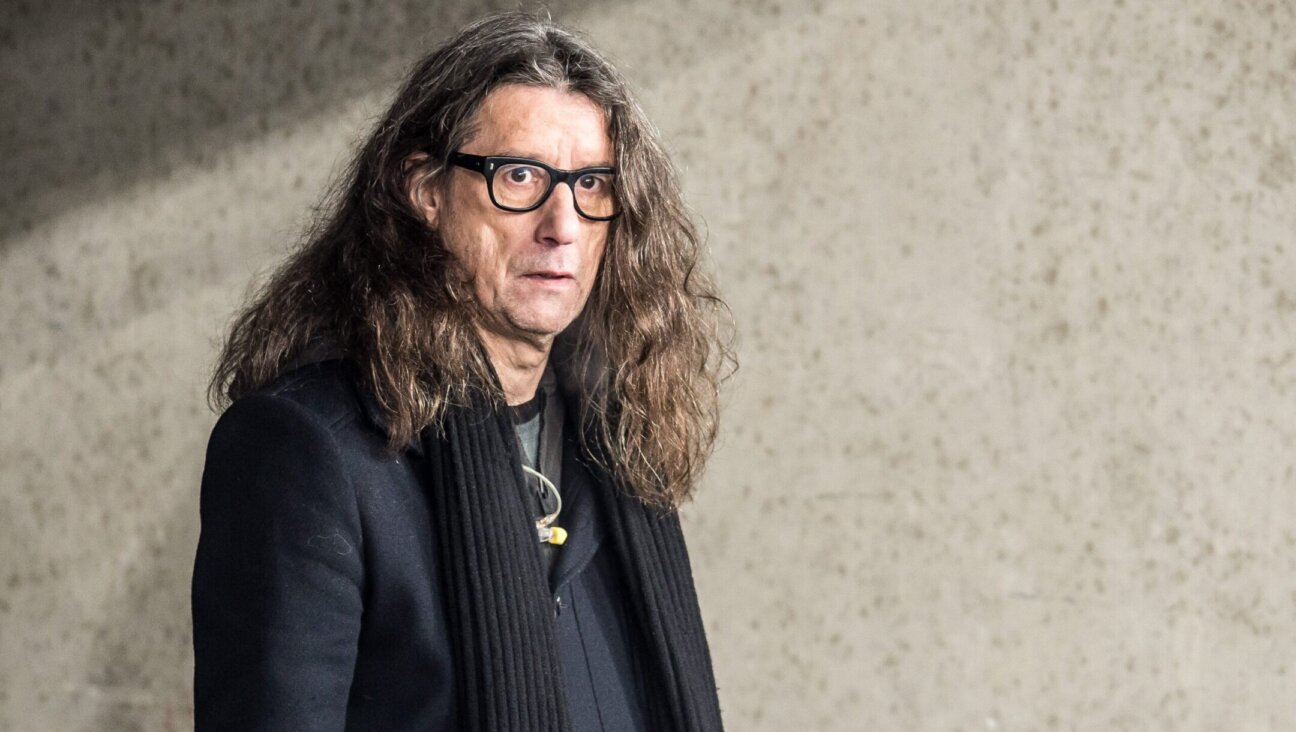 The author Herman Brusselmans is seen at a soccer game in Gent, Belgium, in February 2016. (VI Images via Getty Images)