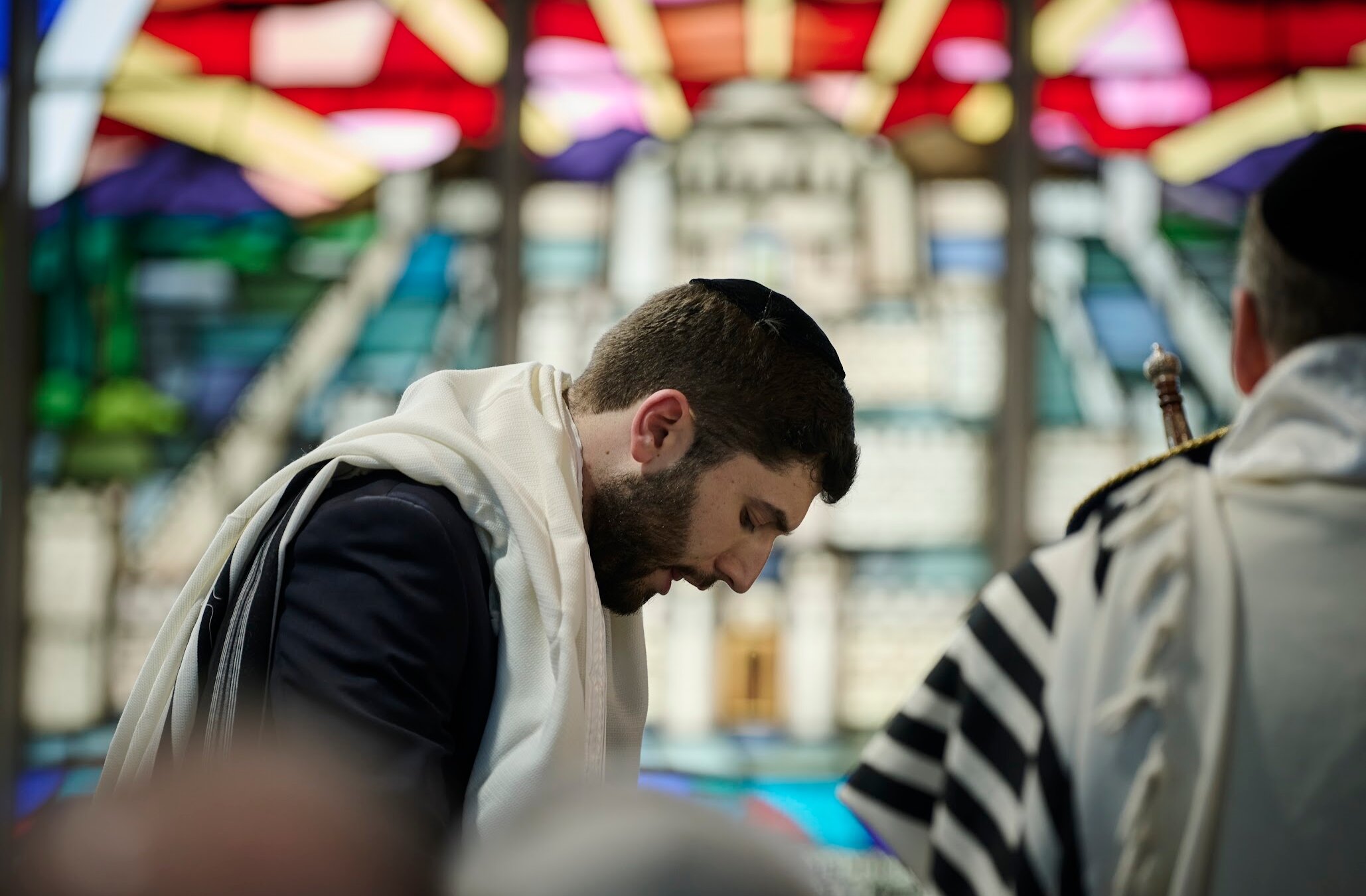 The inauguration ceremony of Rabbi Yoni Wieder as chief rabbi of Ireland was held at the Dublin Hebrew Synagogue, May 21, 2024. (Ros Kavanagh/ Courtesy Office of the Chief Rabbi of Ireland)