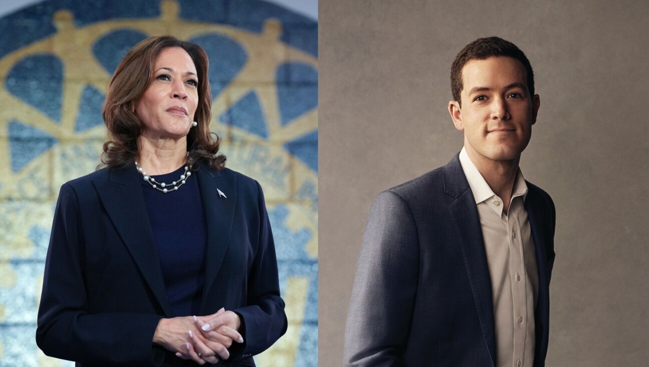 Kamala Harris, left; her speechwriter, Adam Frankel, right.