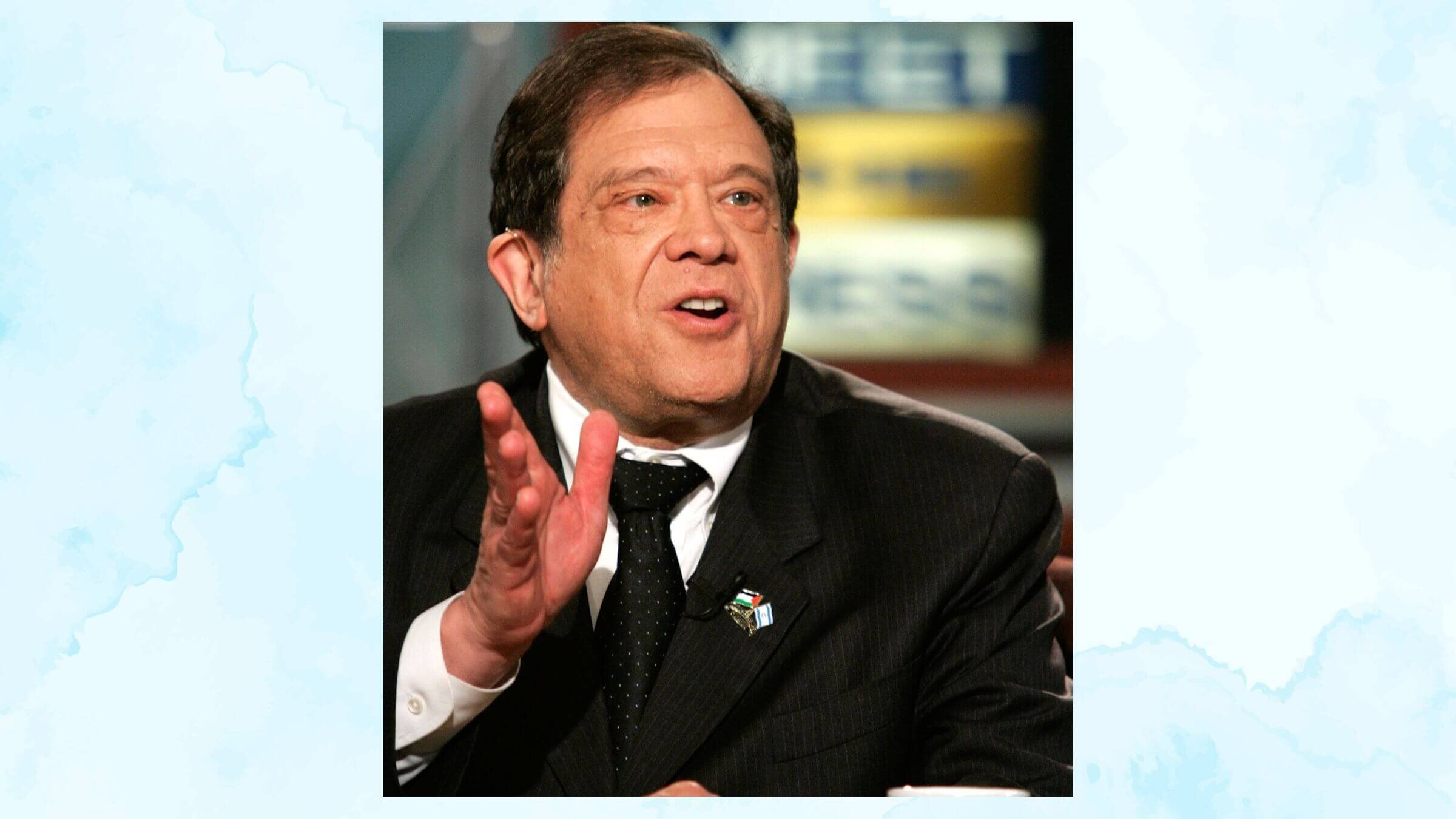 Tikkun Magazine editor Rabbi Michael Lerner speaks during "Meet the Press," Apr. 12, 2006, Washington, D.C. 