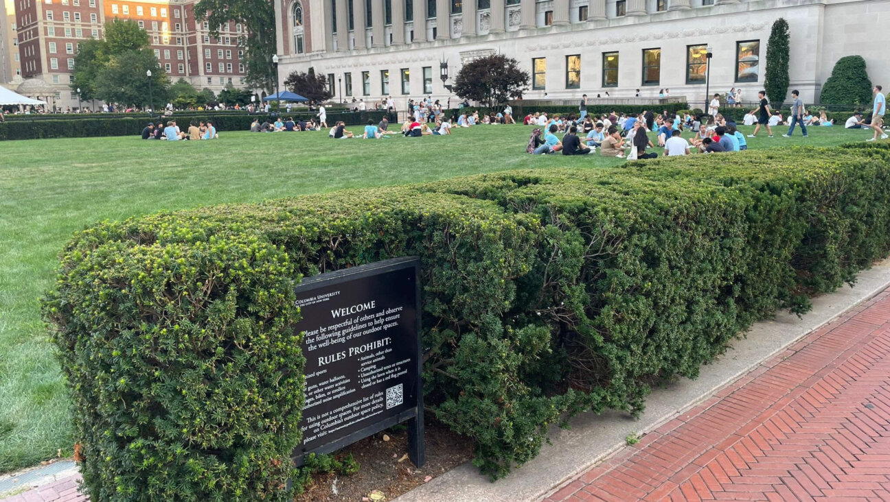 At Columbia, the heart of last spring’s encampment movement, the green that was filled with tents was calm this week, with a new sign showing rules including “no camping.” 