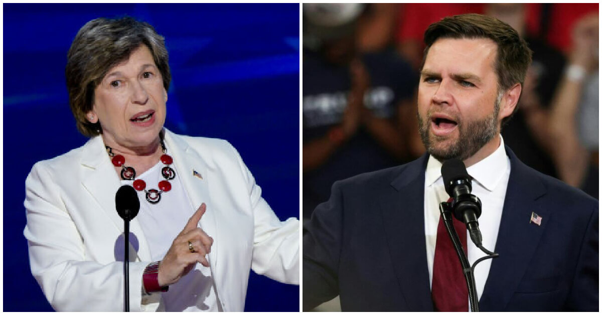 Randi Weingarten, president of the American Federation of Teachers, and Sen. JD Vance, the Republican vice presidential nominee.