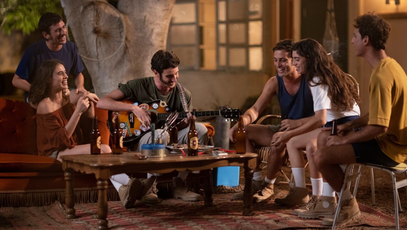 Eli, Udi, Shoshan, Ron, Hila, and Yoav in a scene from ‘Kissufim,’ on Netflix. (Courtesy of Light Years Ahead)