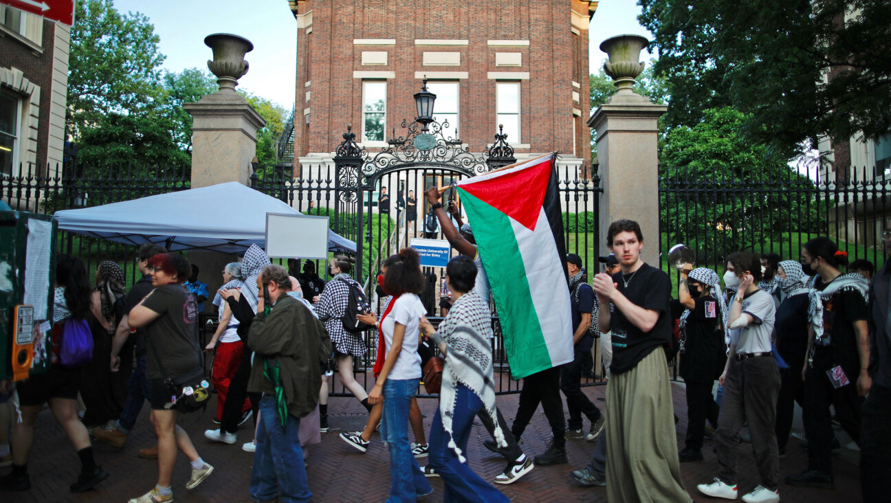 A May protest at Columbia University.