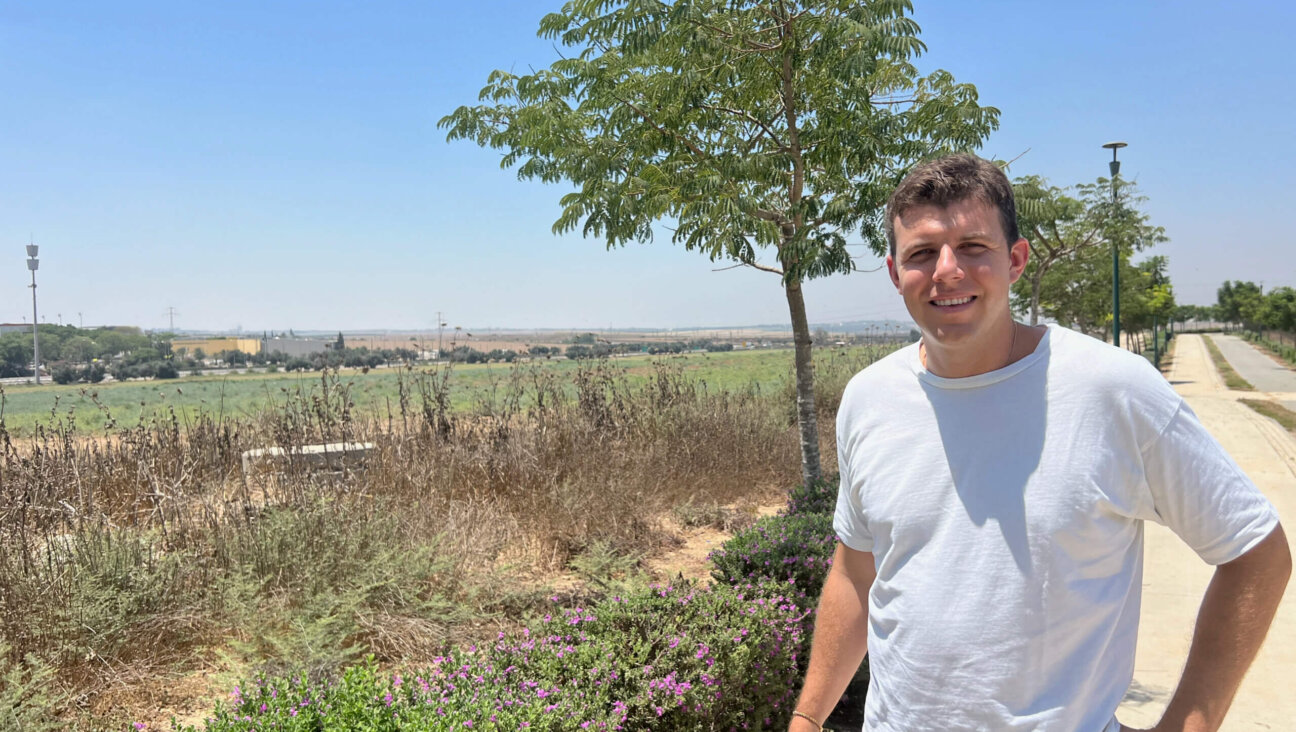 Amit Kochavi overlooks the future site of a new Sapir College campus in Sderot, Israel.