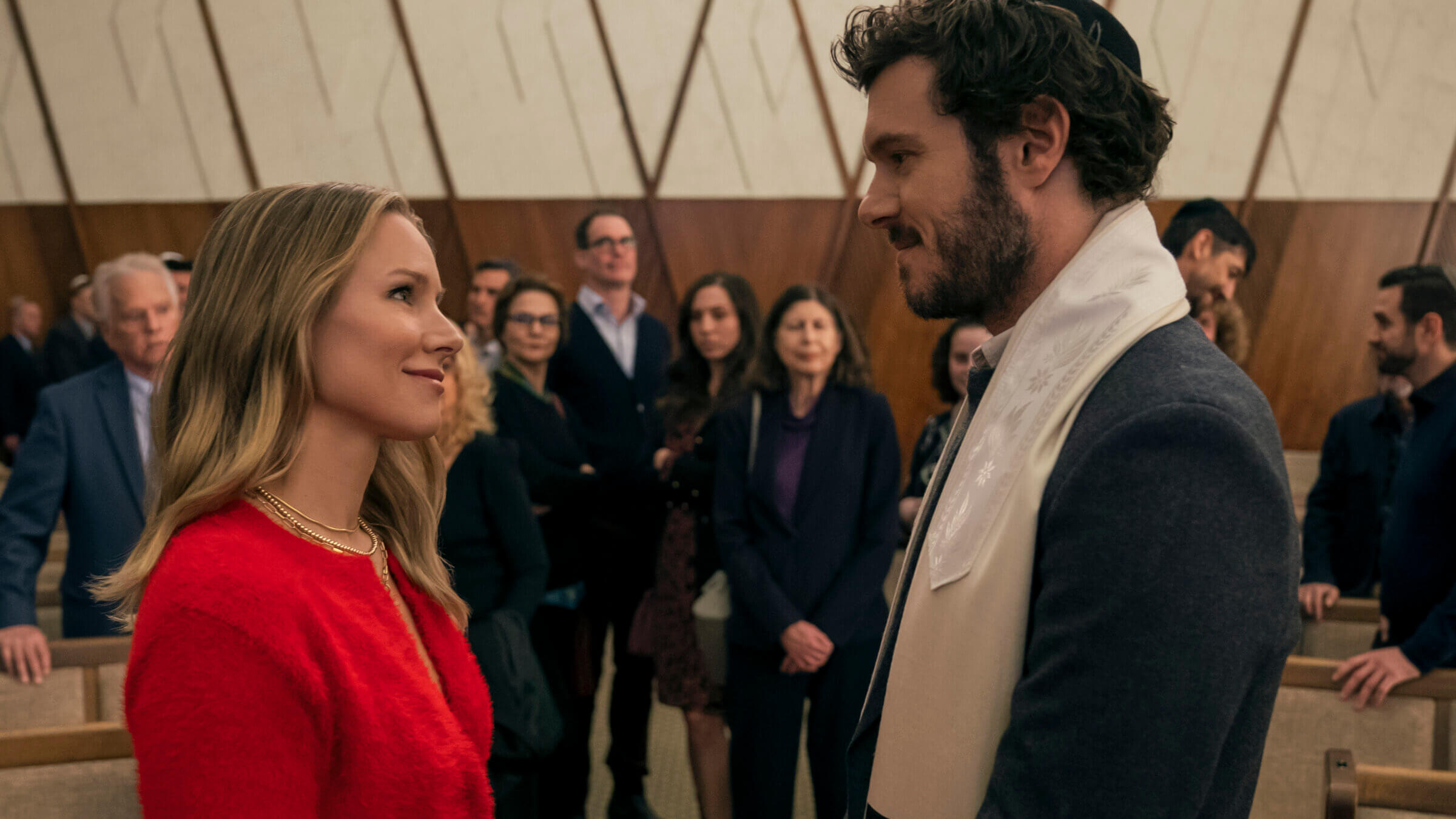 A rabbi and a blonde woman: an unheard of pairing, at least according to the show.