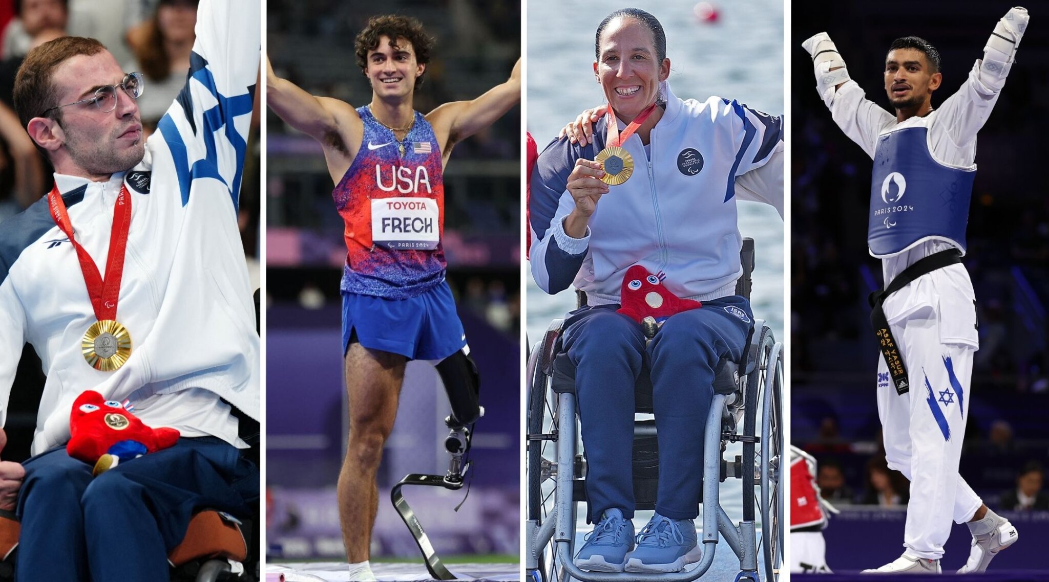 All the Jewish and Israeli medalists at the 2024 Paris Paralympics