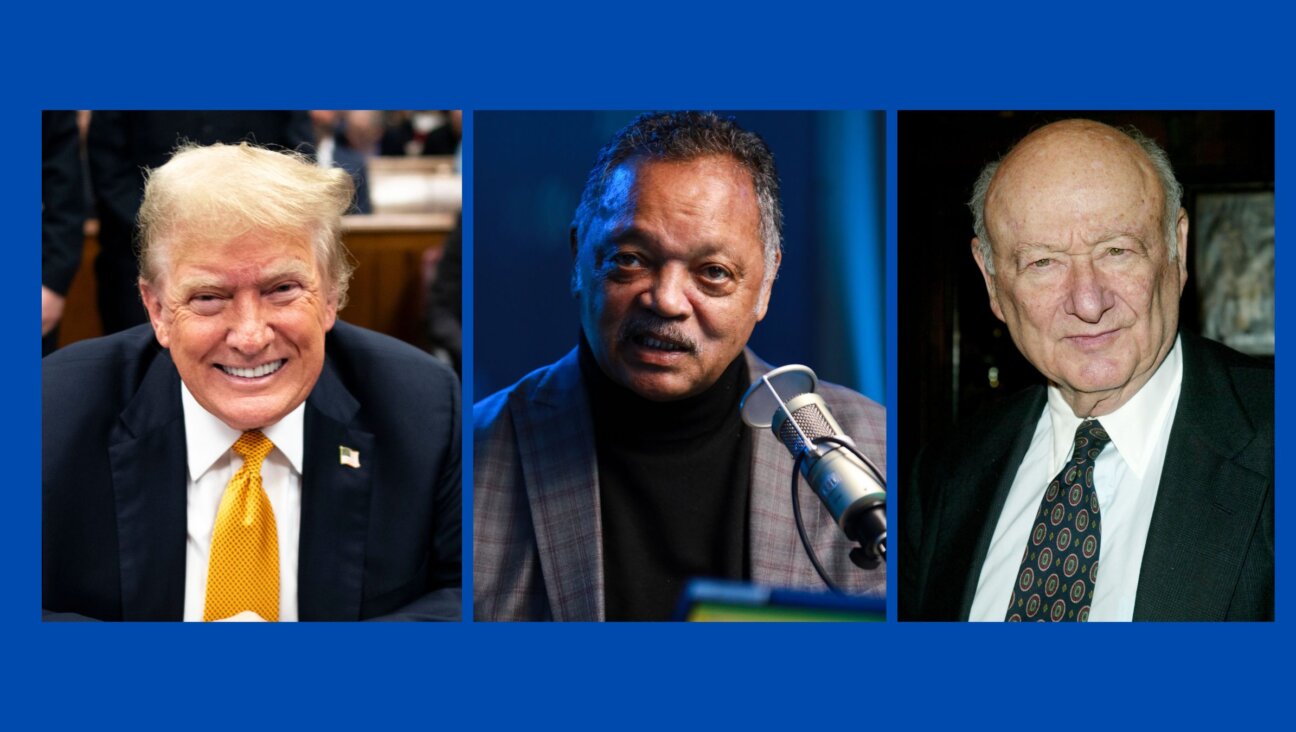 From left to right, Donald Trump, Jesse Jackson, Ed Koch.