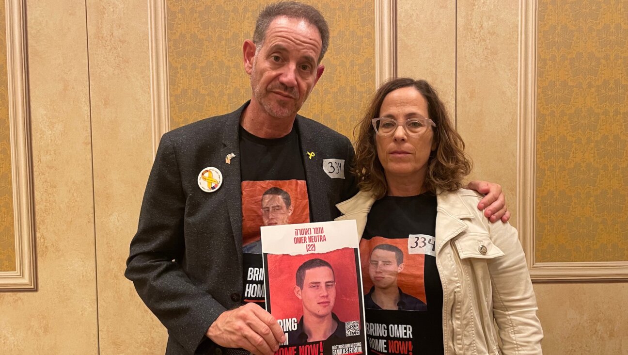 Ronen and Orna Neutra, parents of Israeli-American hostage Omer Neutra. (Luke Tress)