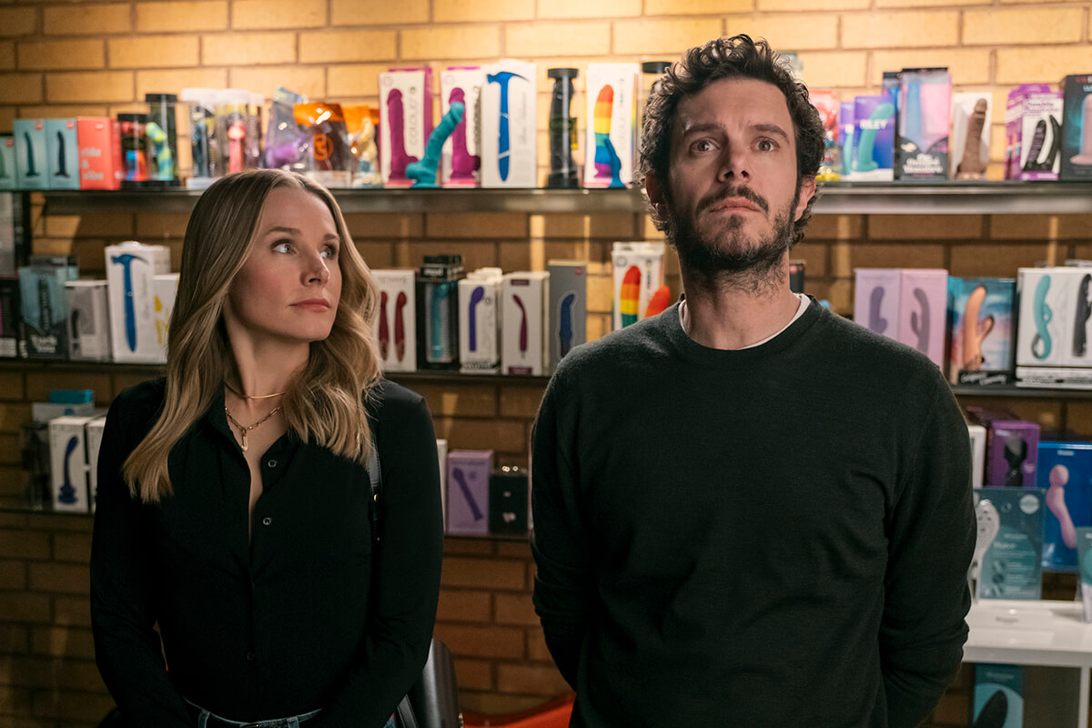 Kristen Bell and Adam Brody in Netflix's <i>Nobody Wants This</i>.