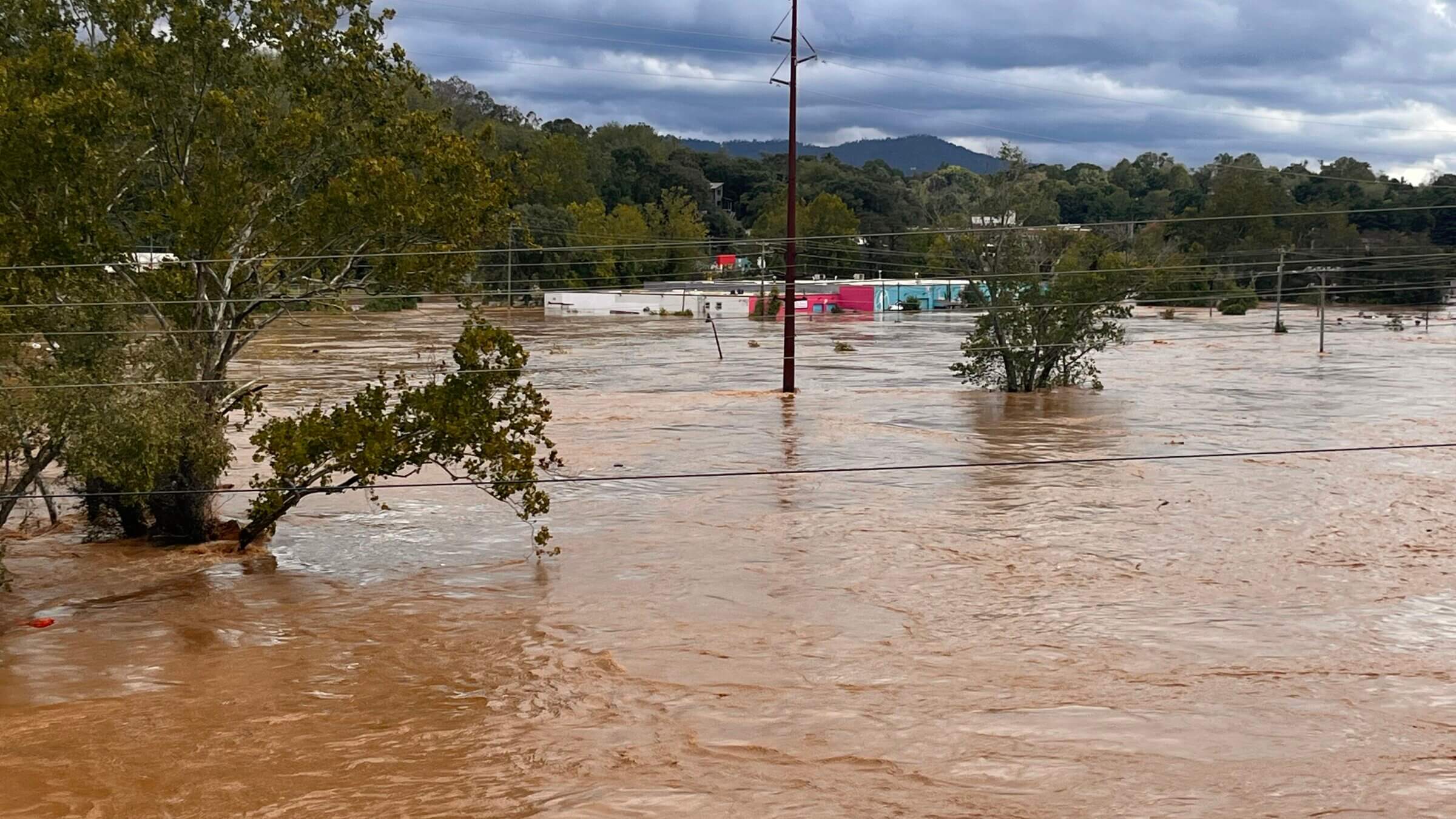 Floodwaters from Hurricane Helene inundate Asheville, N.C. 