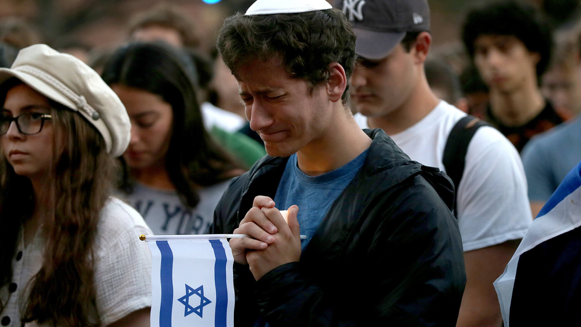 USC students attend a vigil on campus in support of Israel on Oct. 10, 2023. 