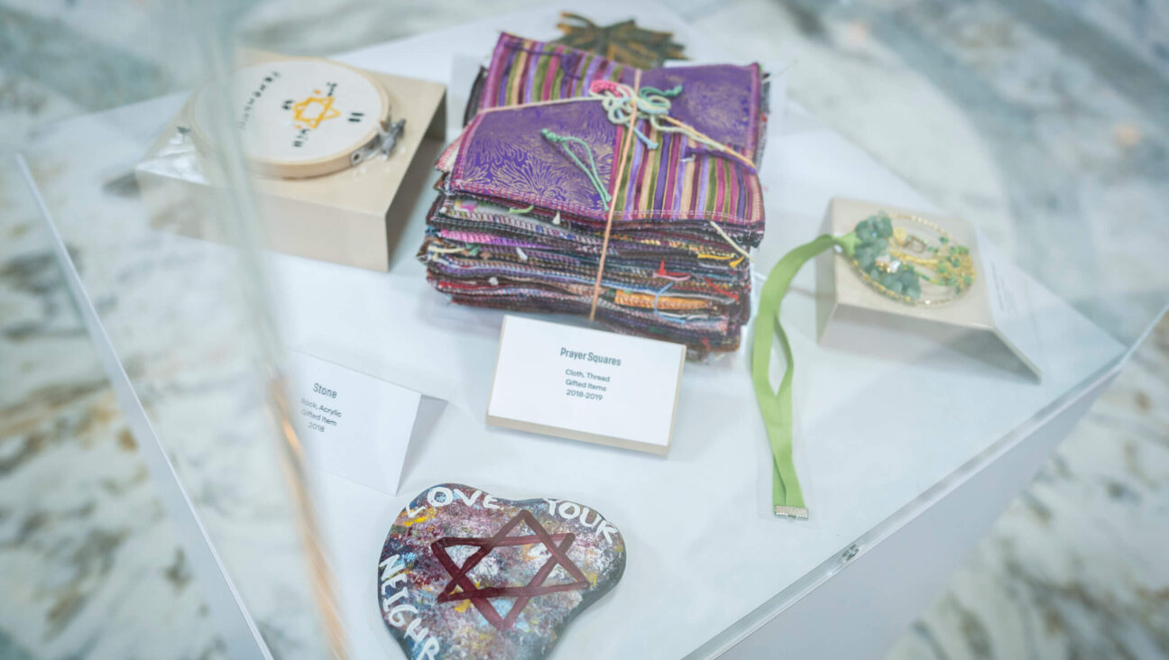 Artifacts are displayed at a Tree of Life exhibition to commemorate the 2018 Pittsburgh Synagogue Shooting at Tree of Life, in the Russell Senate Office Building Rotunda on Capitol Hill in Washington, DC on Wednesday, June 05, 2024. 