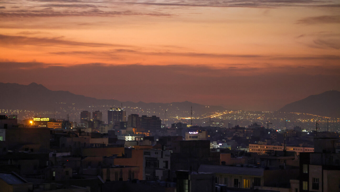 The Tehran skyline at dawn after several explosions were heard in Tehran on Oct. 26. 