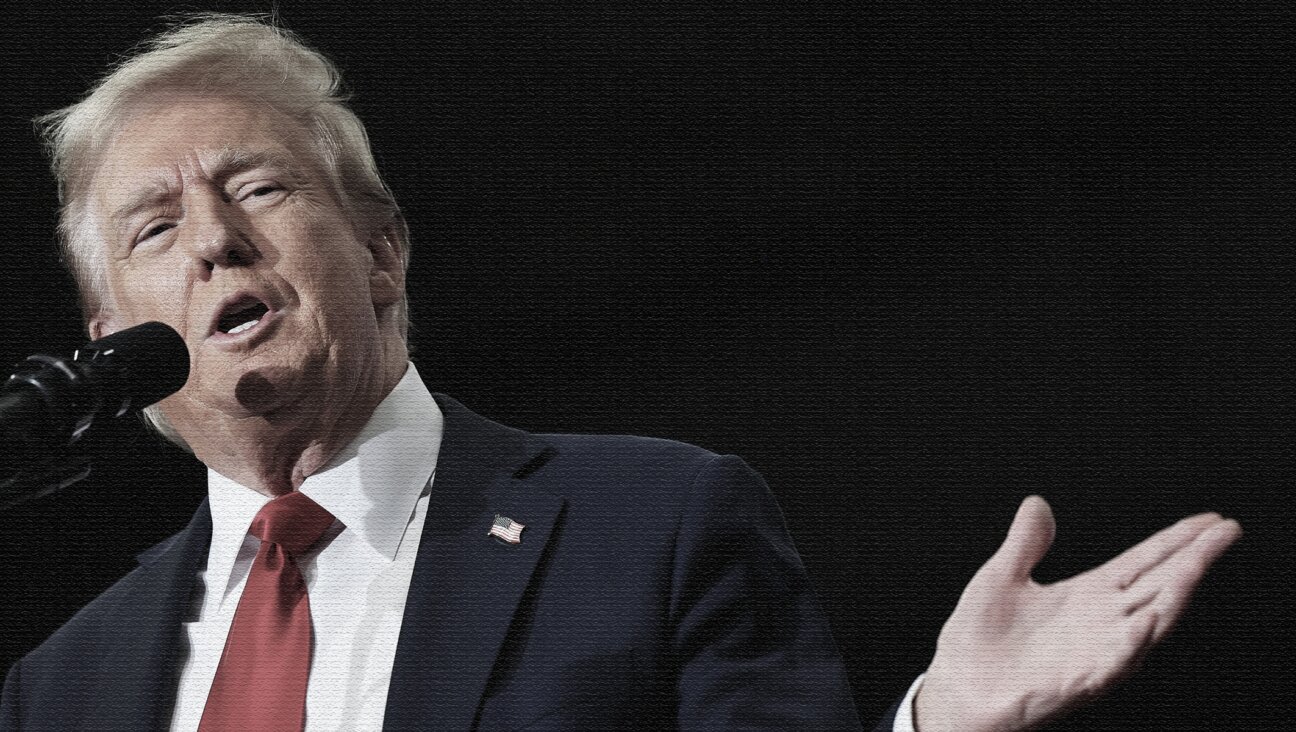 Former U.S. President Donald Trump speaks during a Republican presidential campaign rally at Riverfront Sports in Scranton, Pennsylvania, Oct. 9, 2024. (Michael M. Santiago/Getty Images)