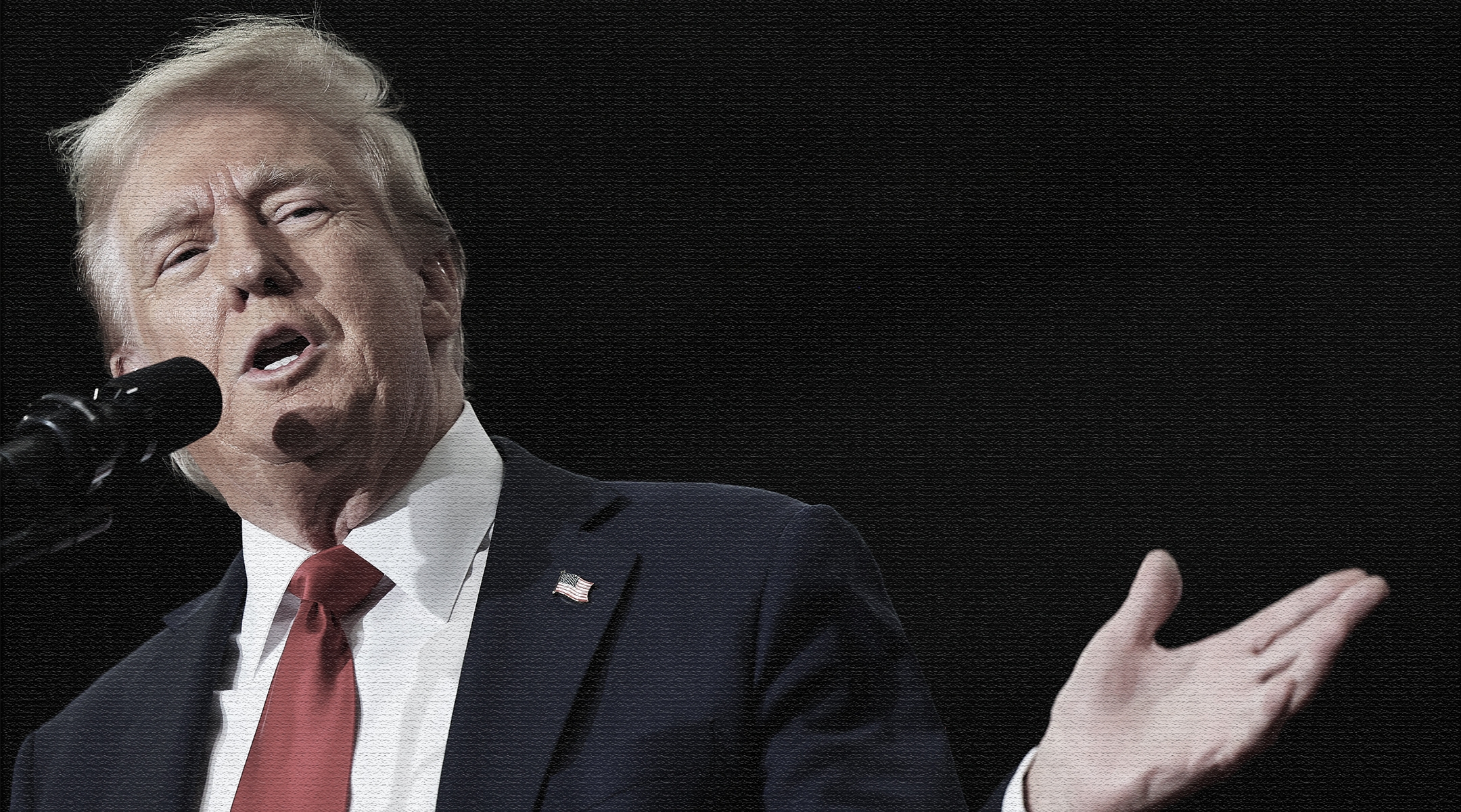 Former US President Donald Trump speaks during a Republican presidential campaign rally at Riverfront Sports in Scranton, Pennsylvania on October 9, 2024. (Michael M. Santiago/Getty Images)