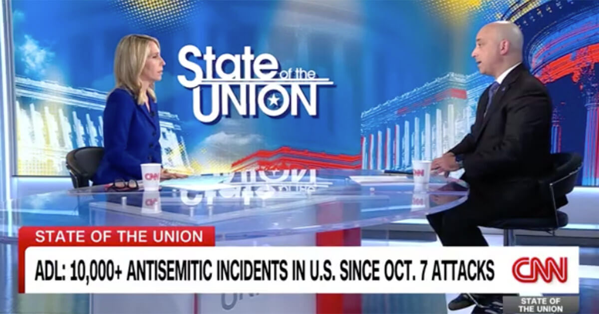 ADL CEO Jonathan Greenblatt talks about an increase in anti-Semitic incidents involving Dana Bash on CNN's 