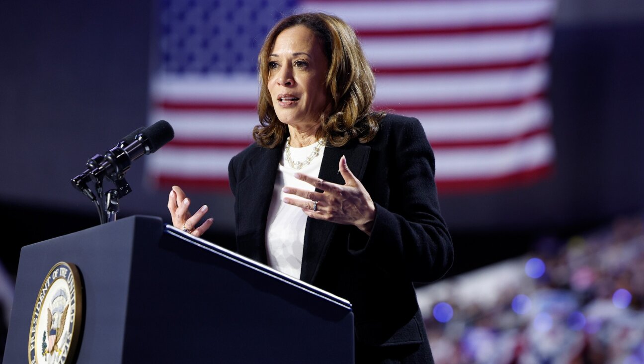 Democratic presidential nominee, U.S. Vice President Kamala Harris speaks at a campaign rally at the Bojangles Arena in Charlotte, North Carolina, Sept. 12, 2024. (Anna Moneymaker/Getty Images)