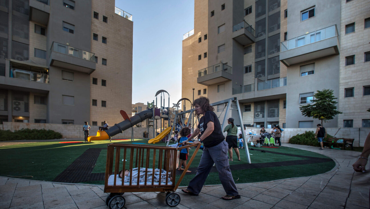 Neomit Dekel-Chen, who escaped her captors on Oct. 7 and whose son is still being held in Gaza, at a community picnic in Kiryat Gat, where the displaced residents of Kibbutz Nir Or are living.