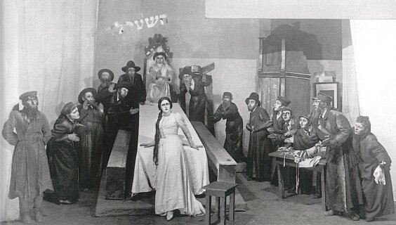 The Habima Theater in Moscow performing An-ski’s Dybbuk, ca. 1922
