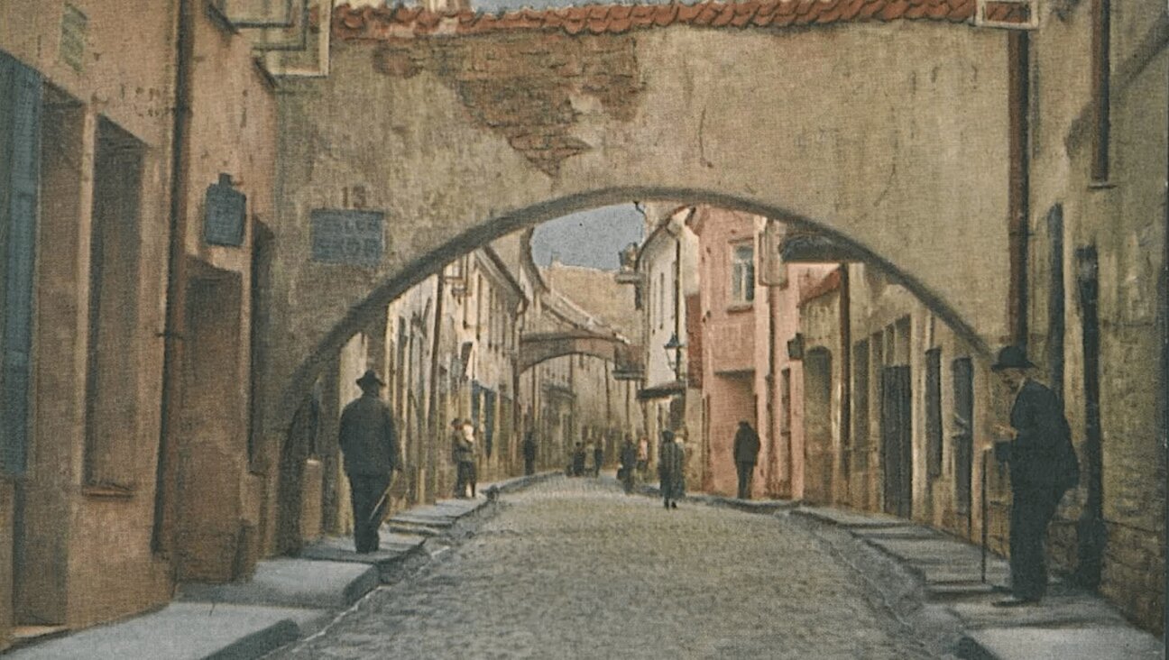 Jatkowa Street (Butchers' Street) in the old Jewish quarter of Vilna