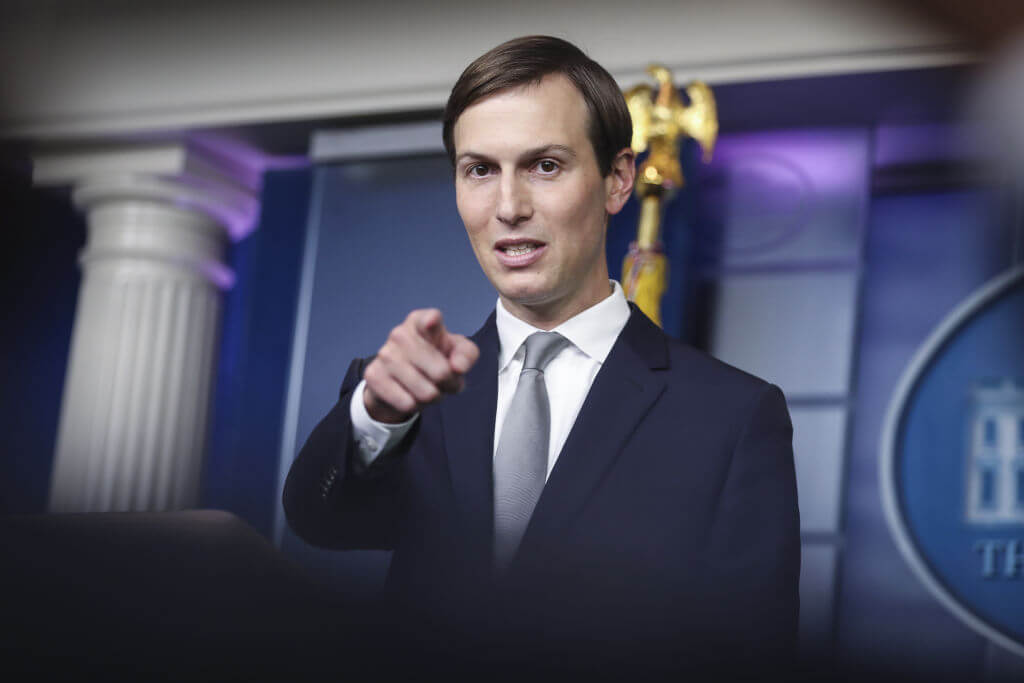 Jared Kushner during an Aug. 2020 press briefing at the White House about the Abraham Accords, in which Israel and the United Arab Emirates agreed to normalize relations.