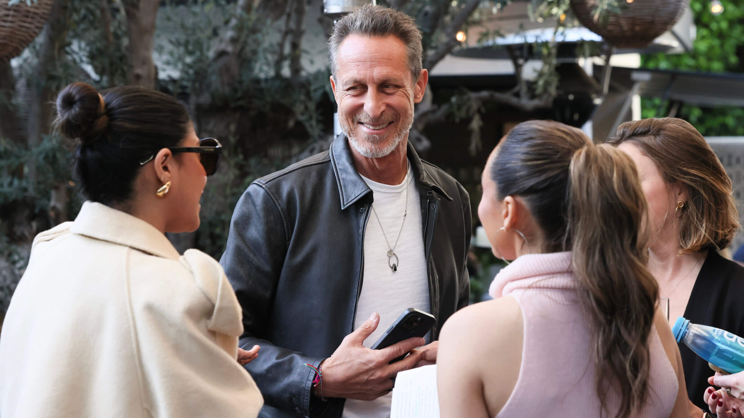 Dr. Mark Hyman, center, was the guest speaker at an event  sponsored by the nonprofit Environmental Working Group, a staunch critic of the food industry, on March 19, 2024.