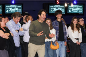 Paul Rudd hangs with youths. And sometimes gives them water bottles.