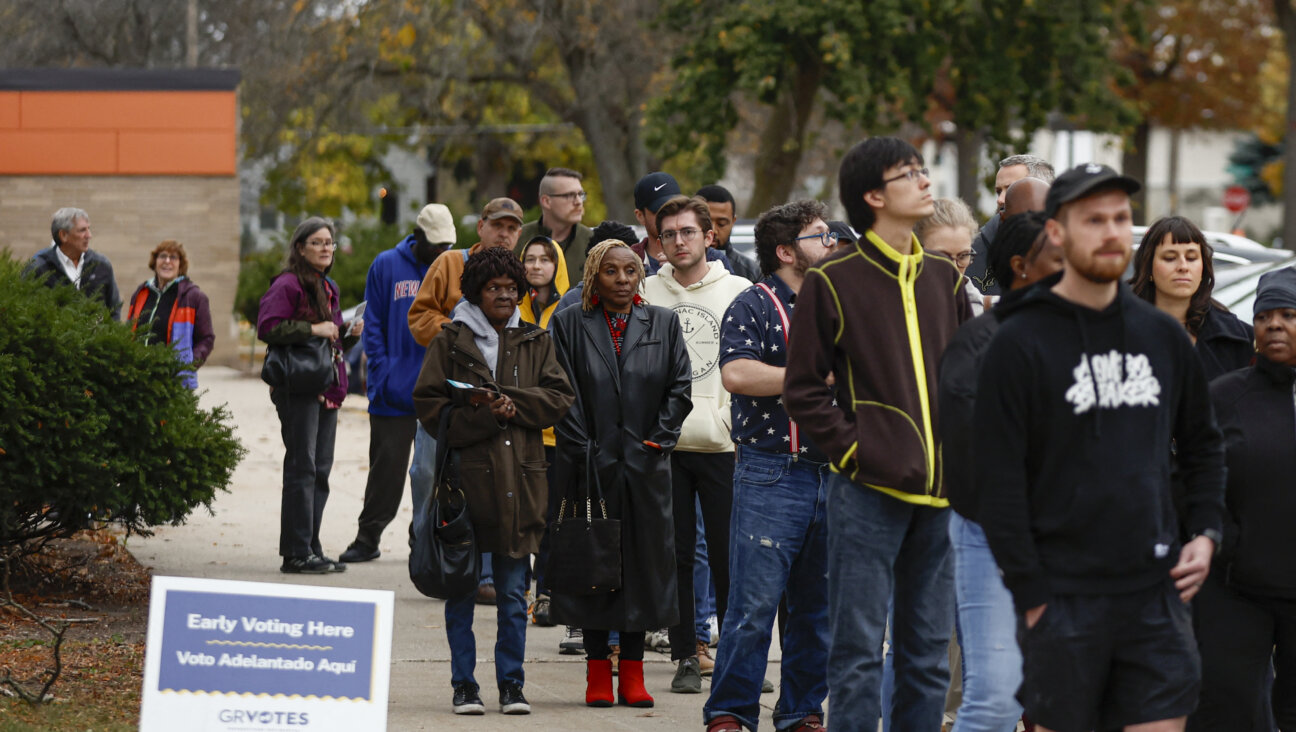 People waiting in line to vote in Michigan.