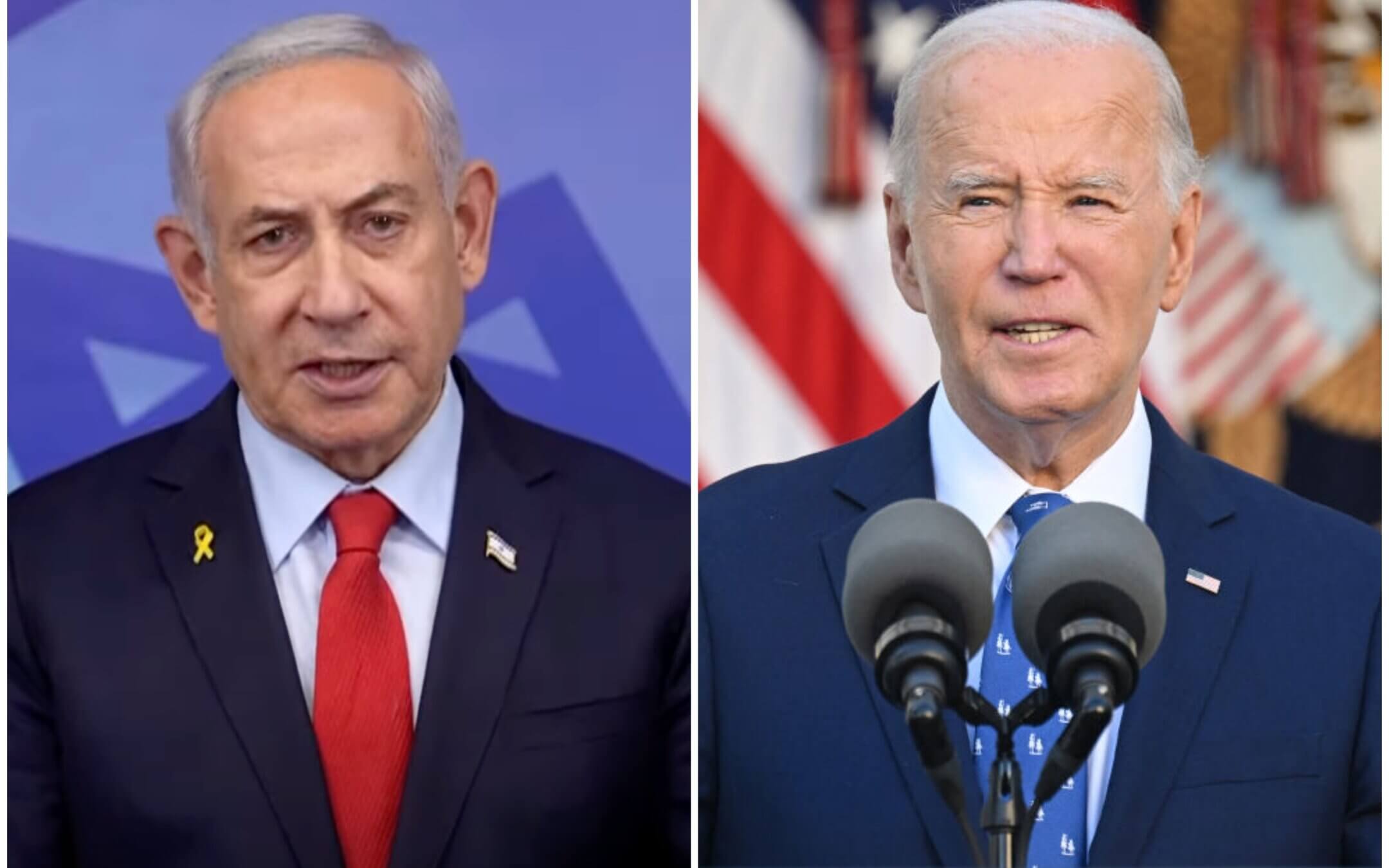 Israeli Prime Minister Benjamin Netanyahu and President Joe Biden seperately announcing ceasefire in Lebanon on Nov. 26, 2024.