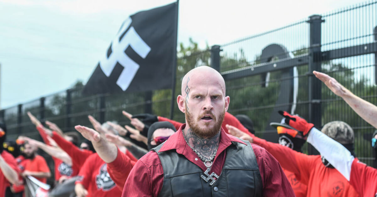 A neo-Nazi rally on Sept. 2, 2023, in Orlando, Florida.