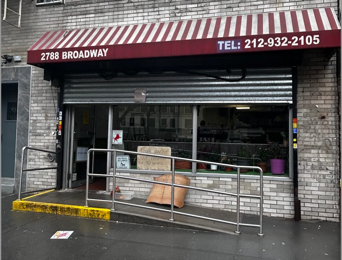 Absolute Bagels four days after its closing.