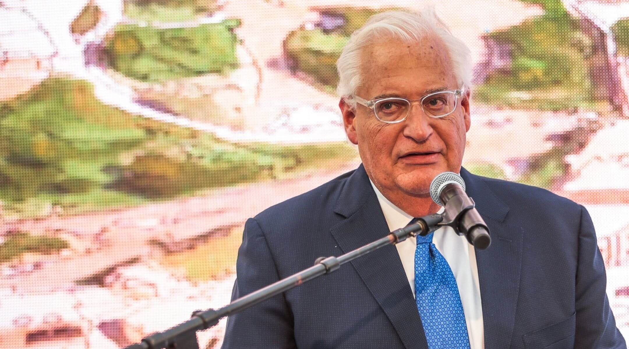 U.S. Ambassador to Israel David Friedman speaks at the opening of Pilgrimage Road at the City of David archaeological site in the eastern Jerusalem neighborhood of Silwan, June 30, 2019. (Flash90)