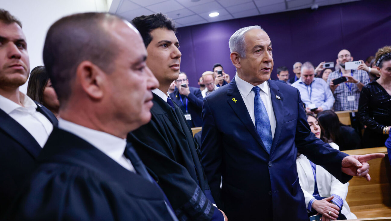 Israeli Prime Minister Benjamin Netanyahu in court in Tel Aviv, ahead of the start of his testimony in his corruption trial on Dec. 10, 2024.(Chaim Goldberg/Flash90)