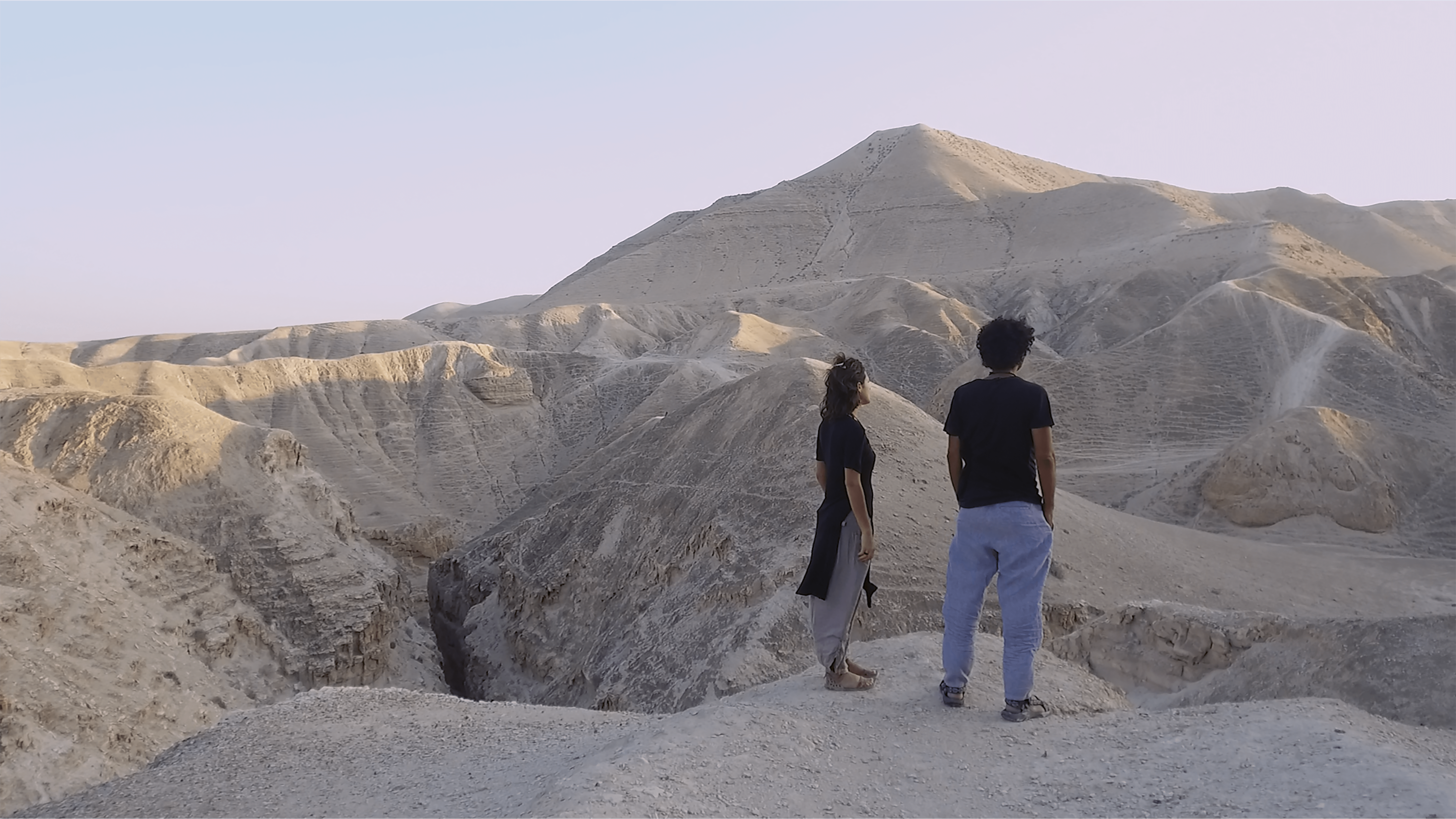 An Israeli woman and Palestinian man together in Joy Sela's <i>The Other</i>.