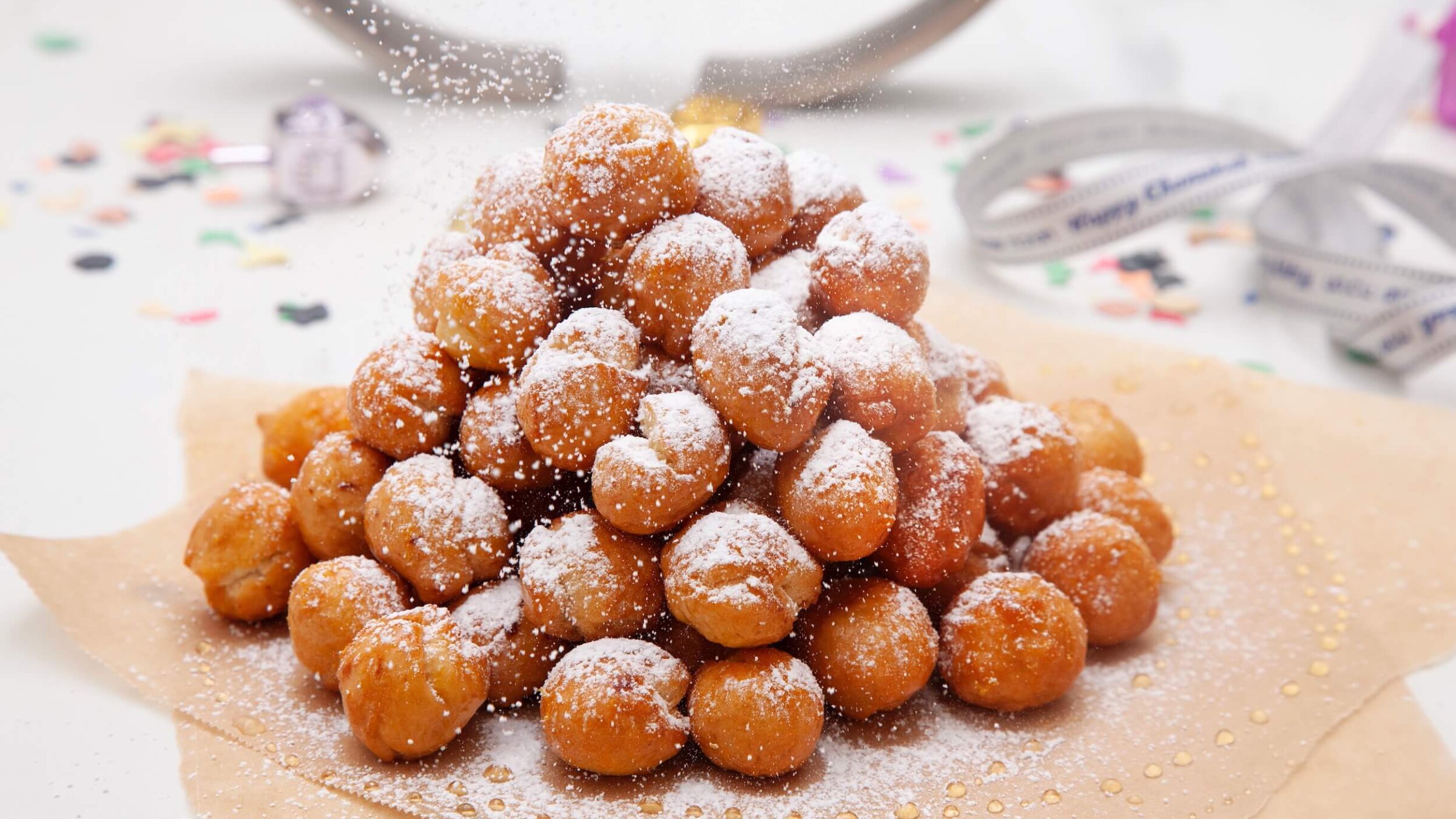 Silvia Nacamulli, author of 'Jewish Flavours of Italy,' said her Hanukkah  precipizi-struffoli is "essentially a marriage" of Jewish and Catholic desserts.