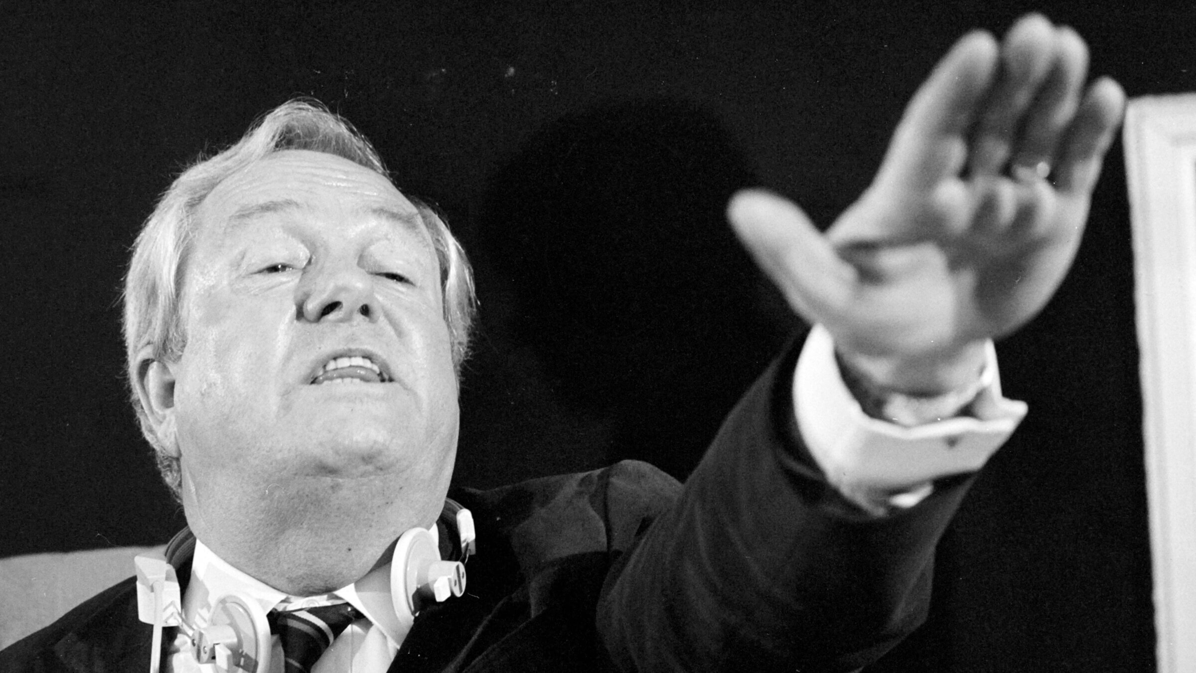 Jean-Marie Le Pen in Strasbourg, 1985.