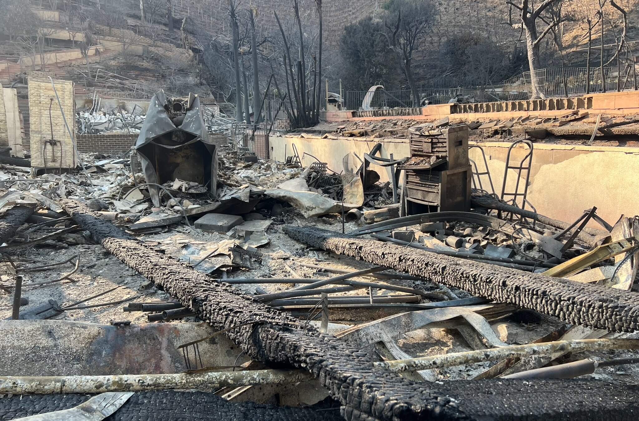 The Palisades fire  destroyed Larry Schoenberg’s Pacific Palisades house and Belmont Music Publishers, which stood in a building behind it. 