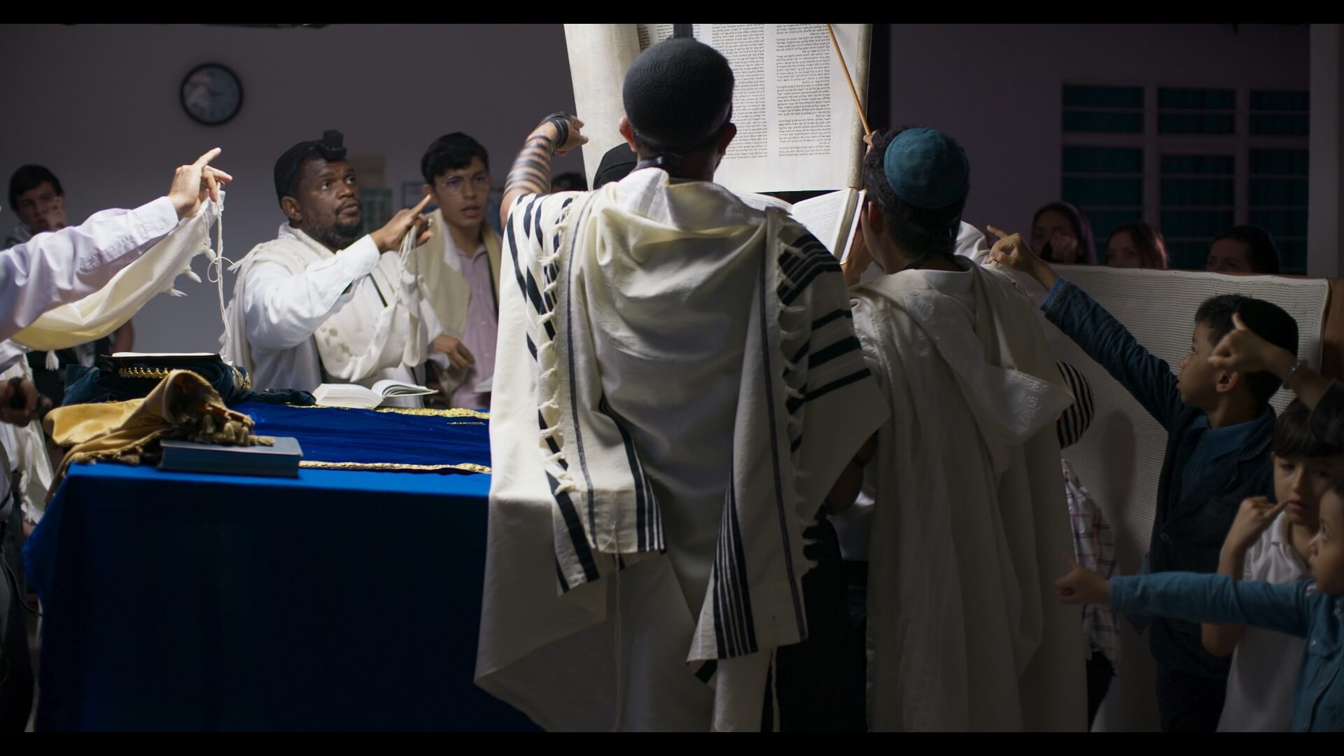 Beit David, a community of emerging Jews in Cali, Colombia, perform a Torah service.